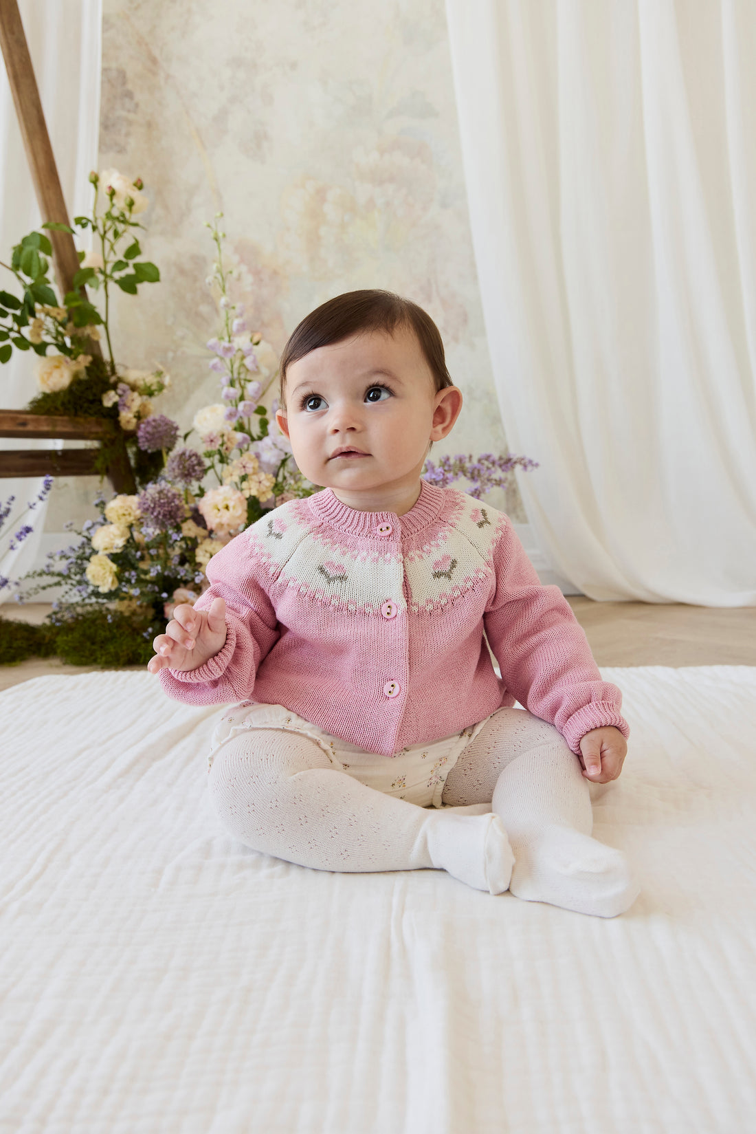Organic Cotton Muslin Frill Bloomer - Ayla Whisper Childrens Bloomer from Jamie Kay NZ