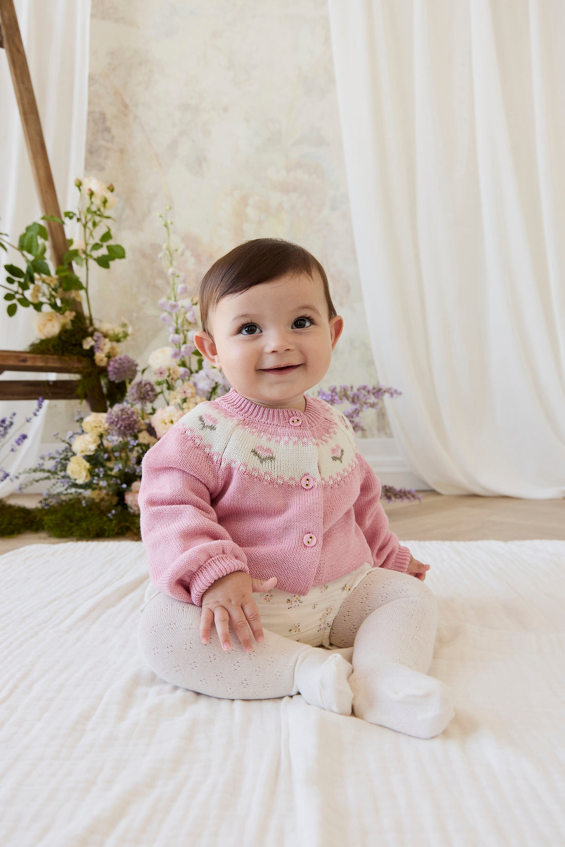 Organic Cotton Muslin Frill Bloomer - Ayla Whisper Childrens Bloomer from Jamie Kay NZ