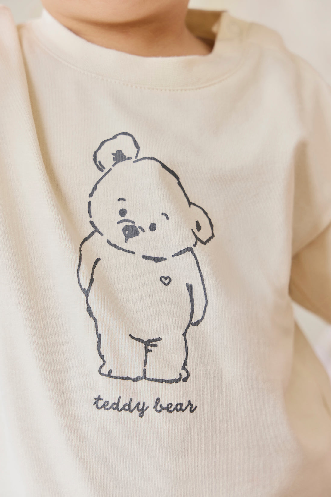 Organic Cotton Bjorn Tee - Snuggle Buddy Cloud Childrens Top from Jamie Kay NZ
