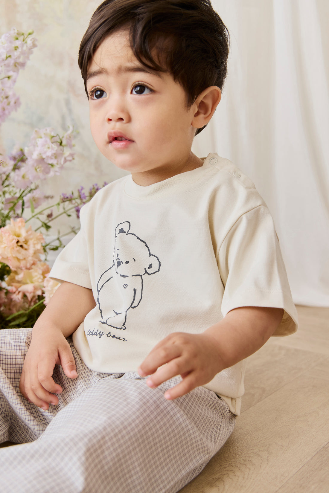Organic Cotton Bjorn Tee - Snuggle Buddy Cloud Childrens Top from Jamie Kay NZ