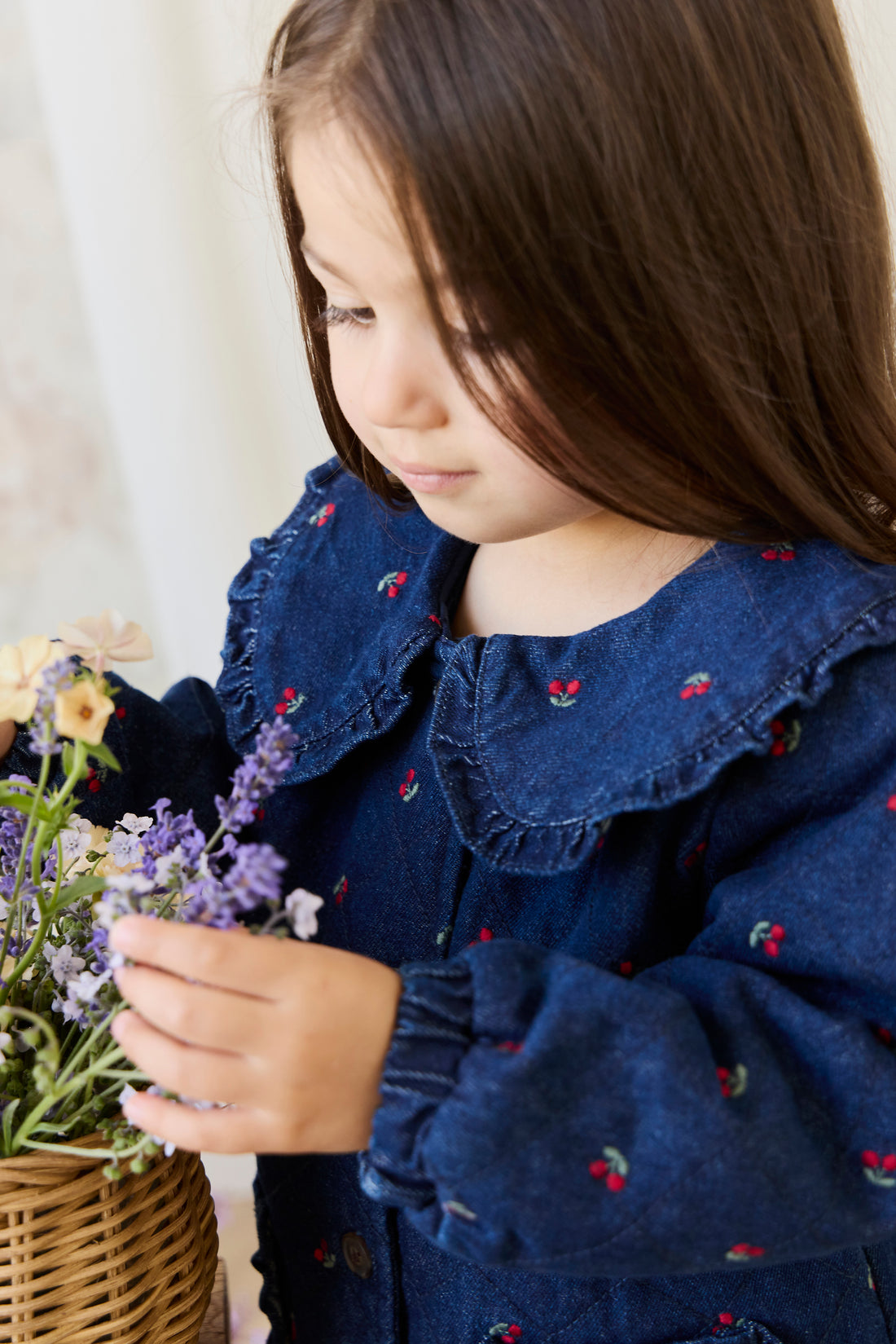 Amandine Jacket - Cerise Denim Childrens Jacket from Jamie Kay NZ