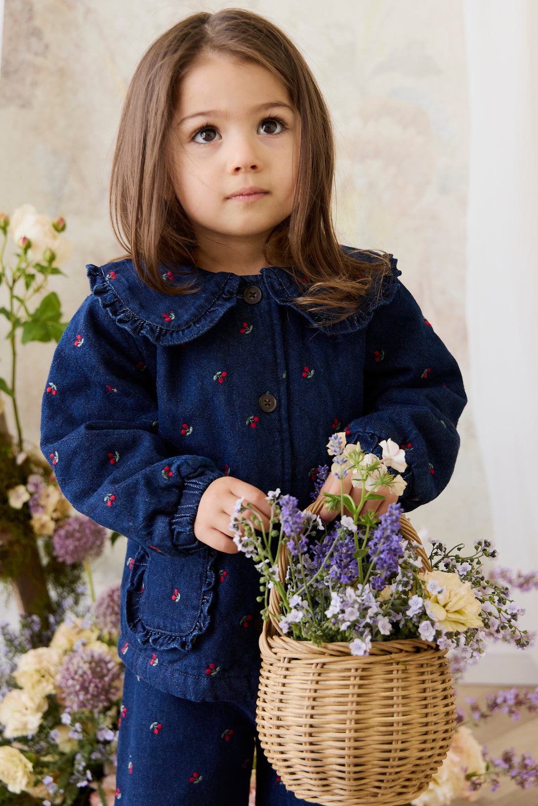 Amandine Jacket - Cerise Denim Childrens Jacket from Jamie Kay NZ