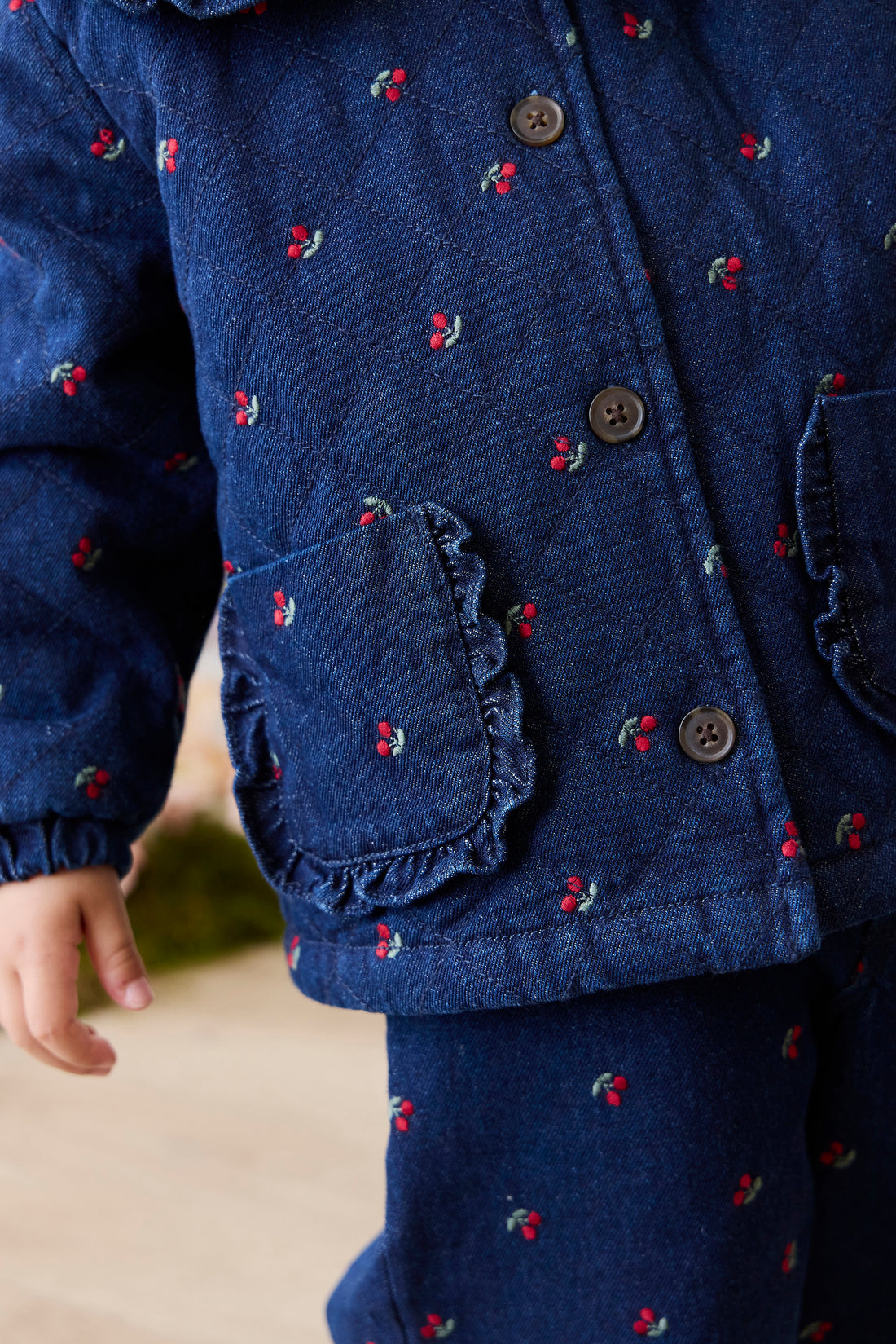 Amandine Jacket - Cerise Denim Childrens Jacket from Jamie Kay NZ