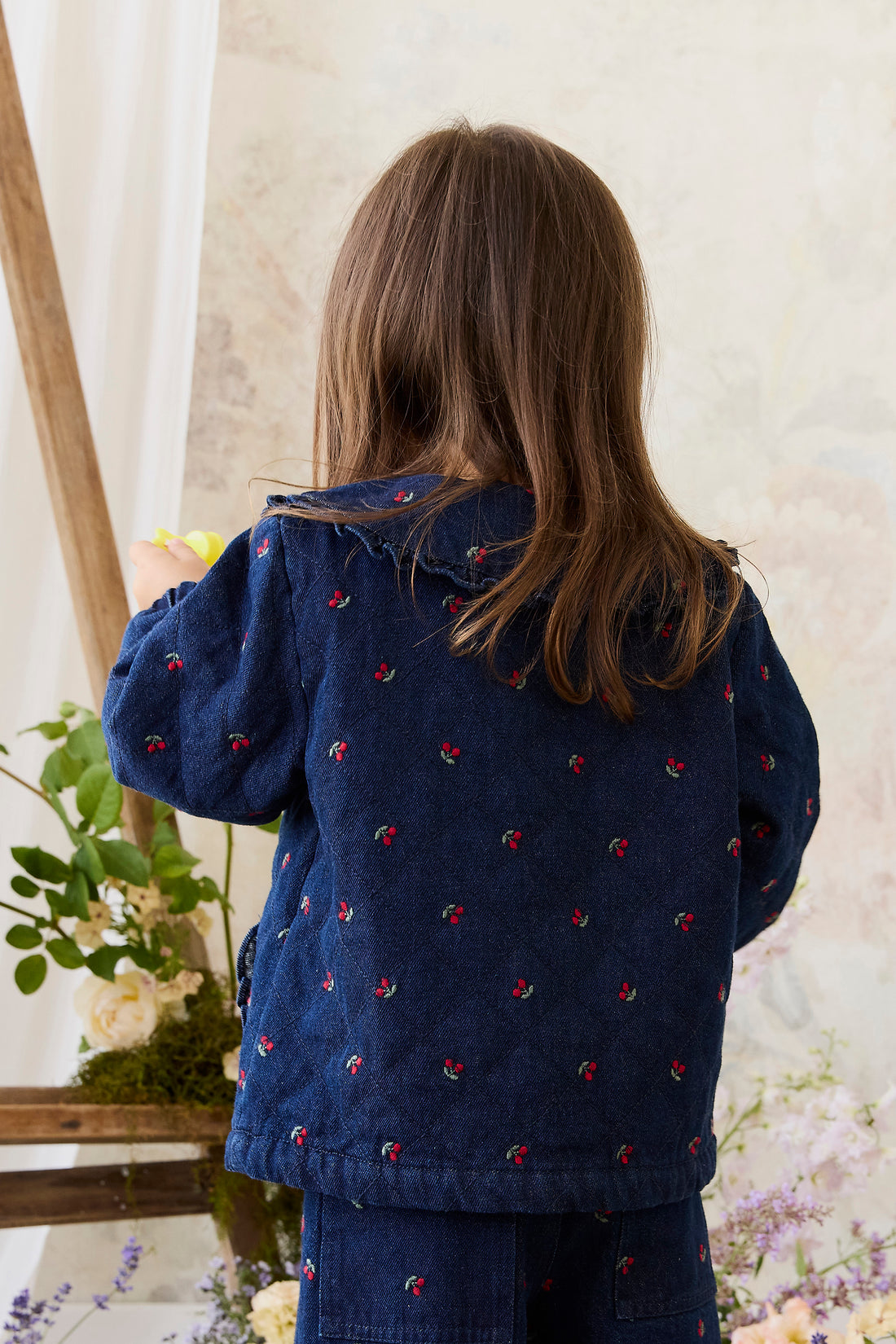 Amandine Jacket - Cerise Denim Childrens Jacket from Jamie Kay NZ