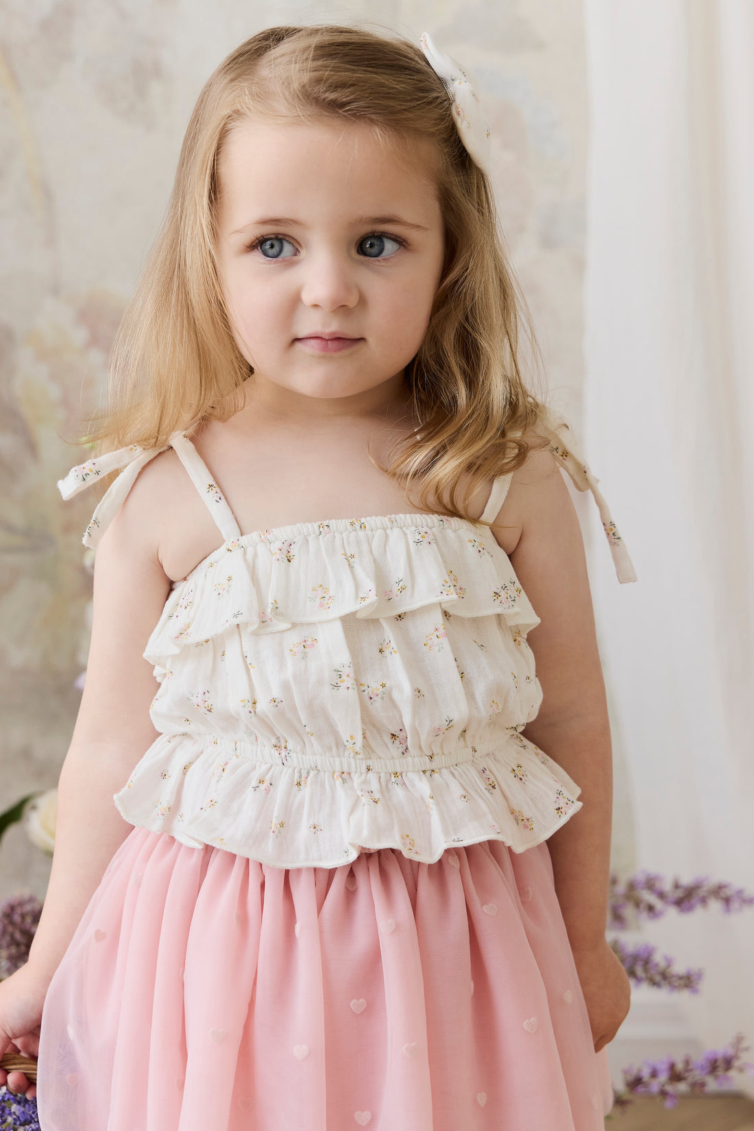 Organic Cotton Muslin Harriet Top - Ayla Whisper Childrens Top from Jamie Kay NZ