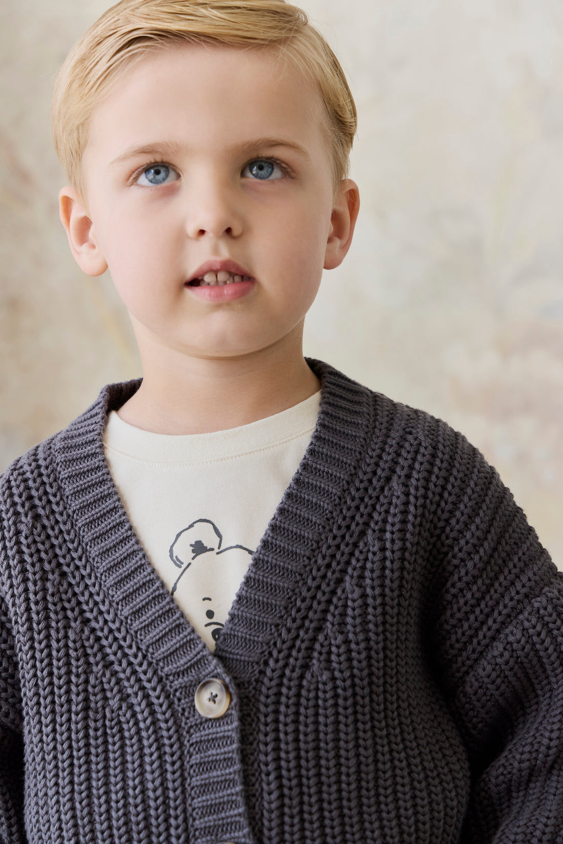 River Cardigan - Stormy Childrens Cardigan from Jamie Kay NZ