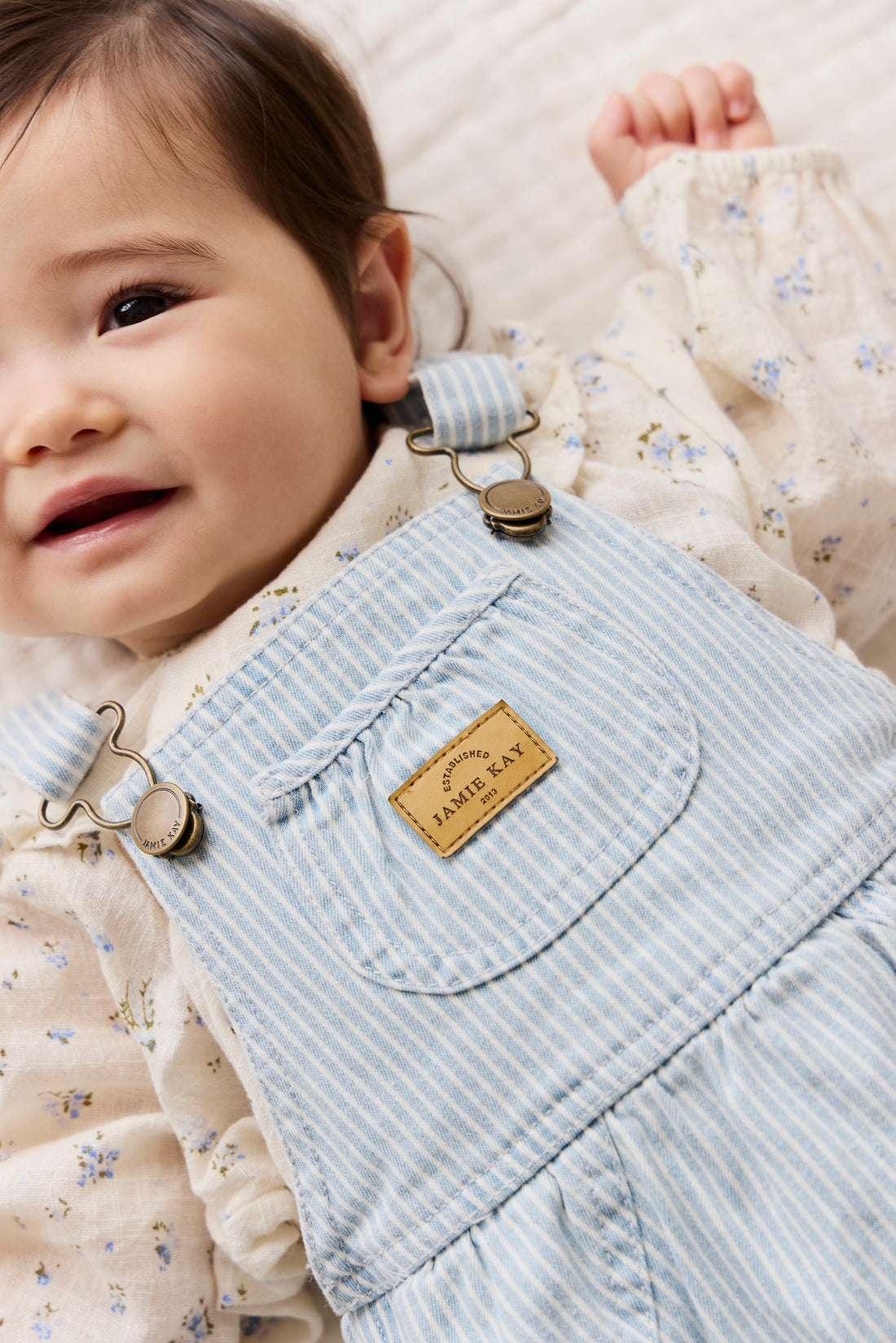 Denver Playsuit - Sunday Stripe Childrens Playsuit from Jamie Kay NZ