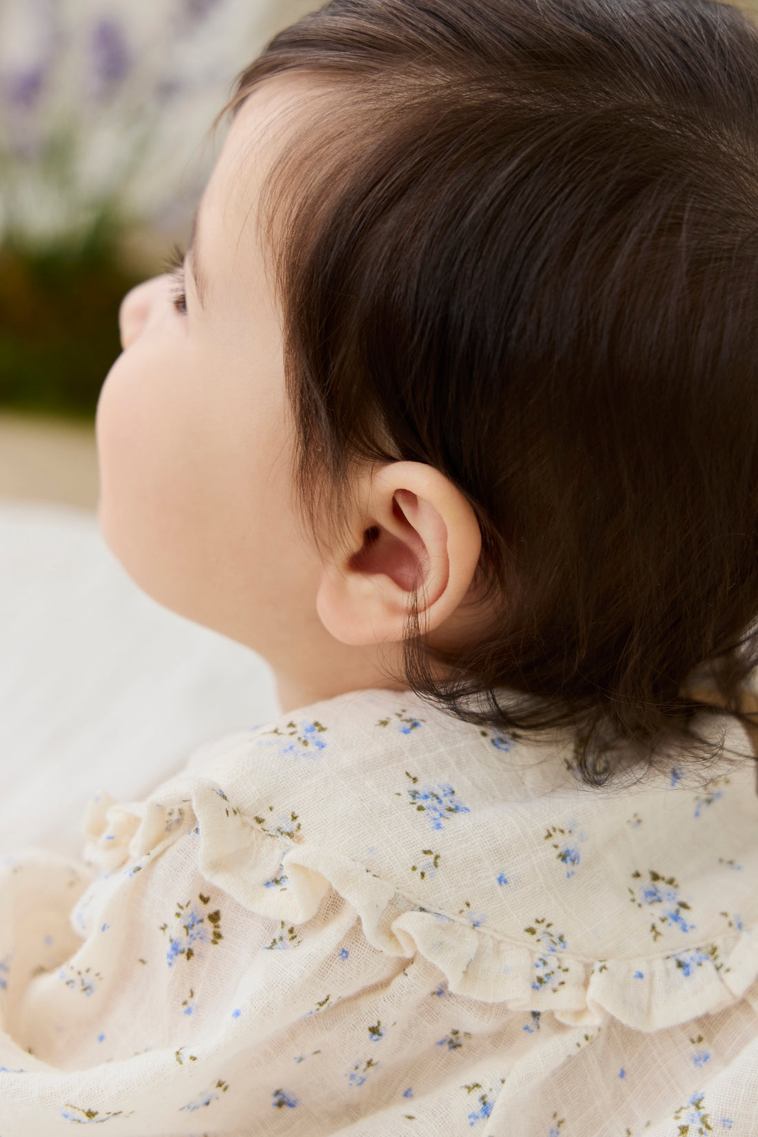 Organic Cotton Nathalie Blouse - Juniper Fields Blue Childrens Top from Jamie Kay NZ