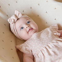 Organic Cotton Elianna Playsuit - Rosalie Field Rose Childrens Playsuit from Jamie Kay NZ