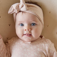 Organic Cotton Headband - Rosalie Field Rose Childrens Headband from Jamie Kay NZ