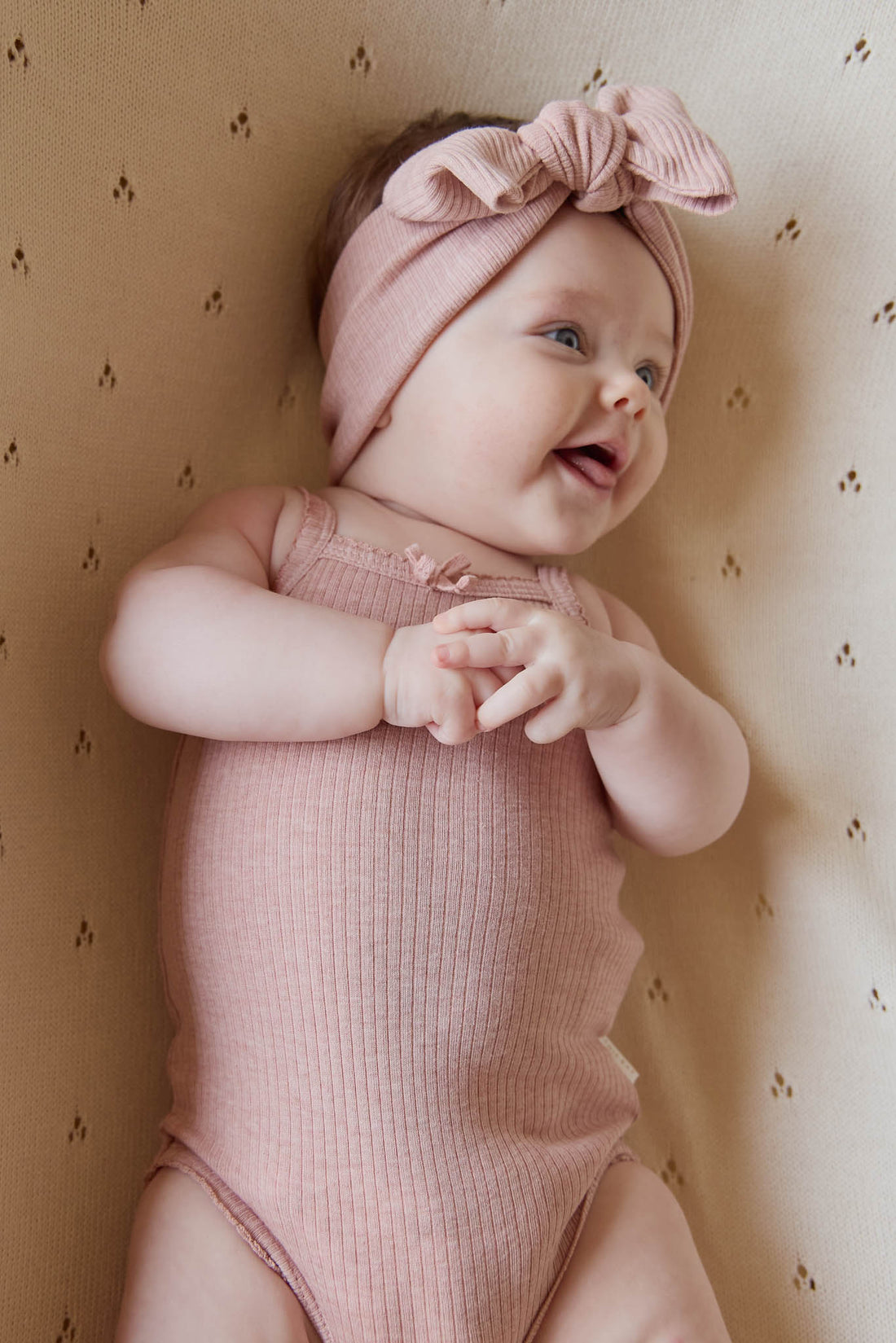 Organic Cotton Modal Lilian Headband - Peony Marle Childrens Headband from Jamie Kay NZ