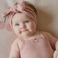 Organic Cotton Modal Lilian Headband - Peony Marle Childrens Headband from Jamie Kay NZ