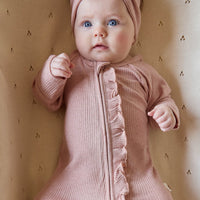 Organic Cotton Modal Melanie Onepiece - Peony Marle Childrens Onepiece from Jamie Kay NZ