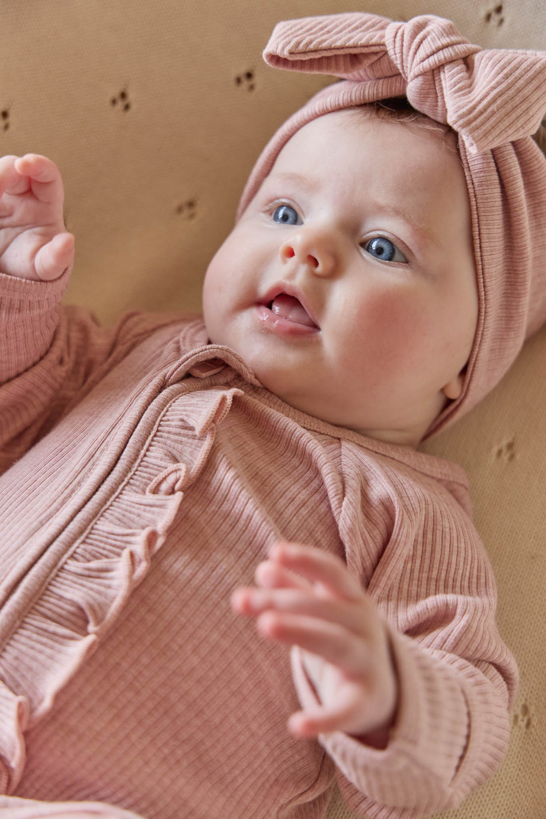 Organic Cotton Modal Melanie Onepiece - Peony Marle Childrens Onepiece from Jamie Kay NZ