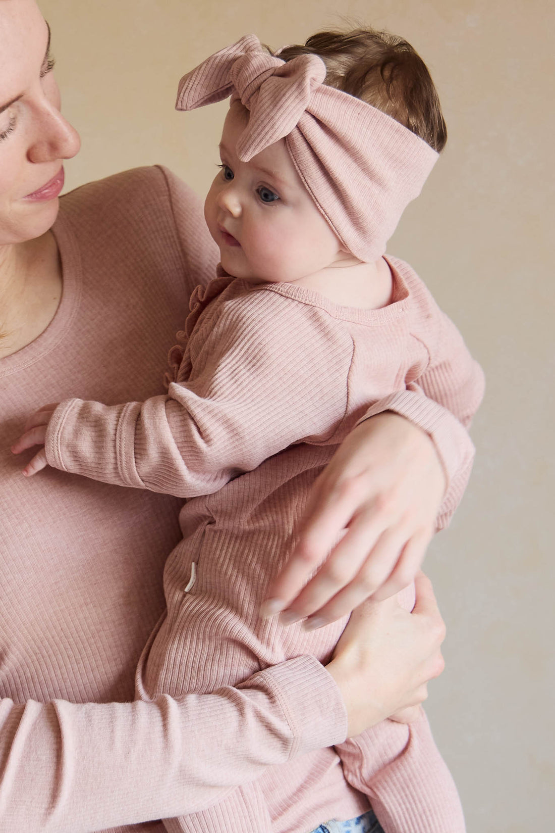 Organic Cotton Modal Melanie Onepiece - Peony Marle Childrens Onepiece from Jamie Kay NZ