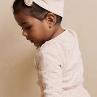 Organic Cotton Headband - Rosalie Field Rose Childrens Headband from Jamie Kay NZ