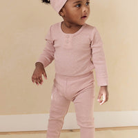 Organic Cotton Modal Everyday Legging - Peony Marle Childrens Legging from Jamie Kay NZ