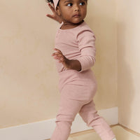 Organic Cotton Modal Everyday Legging - Peony Marle Childrens Legging from Jamie Kay NZ