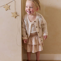 Delilah Cardigan - Cherry Love Blush Childrens Cardigan from Jamie Kay NZ