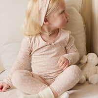 Organic Cotton Everyday Legging - Rosalie Field Rose Childrens Legging from Jamie Kay NZ