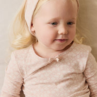 Organic Cotton Long Sleeve Top - Rosalie Field Rose Childrens Top from Jamie Kay NZ