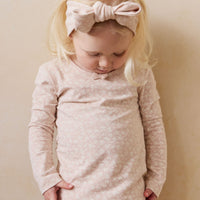 Organic Cotton Long Sleeve Top - Rosalie Field Rose Childrens Top from Jamie Kay NZ