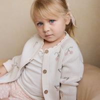 Delilah Cardigan - Cherry Love Blush Childrens Cardigan from Jamie Kay NZ