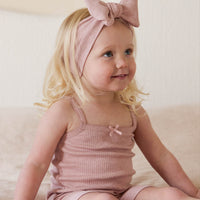 Organic Cotton Modal Elisa Short - Peony Marle Childrens Short from Jamie Kay NZ