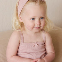 Organic Cotton Modal Singlet - Peony Marle Childrens Singlet from Jamie Kay NZ