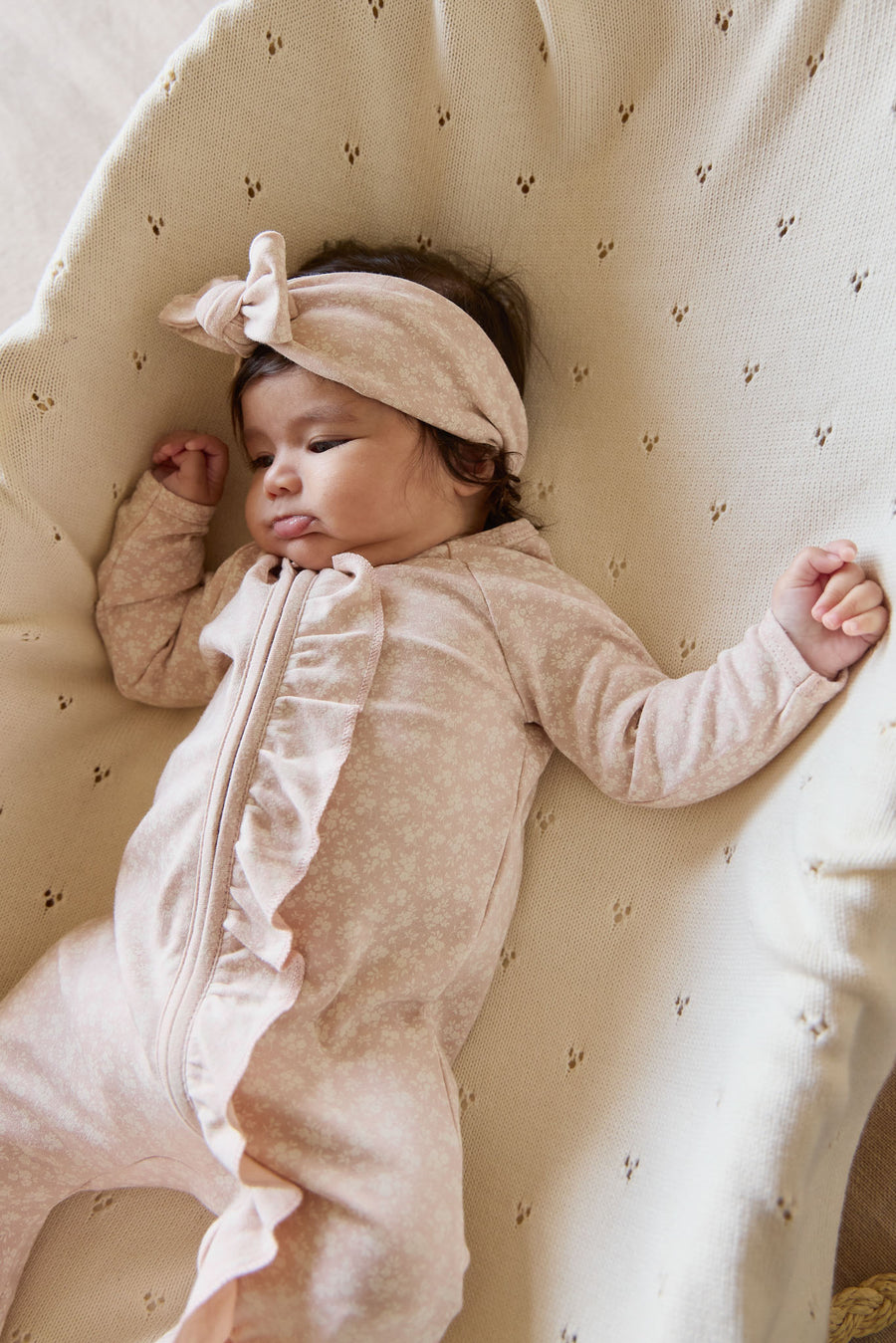 Organic Cotton Melanie Onepiece - Rosalie Field Rose Childrens Onepiece from Jamie Kay NZ