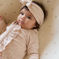 Organic Cotton Headband - Rosalie Field Rose Childrens Headband from Jamie Kay NZ