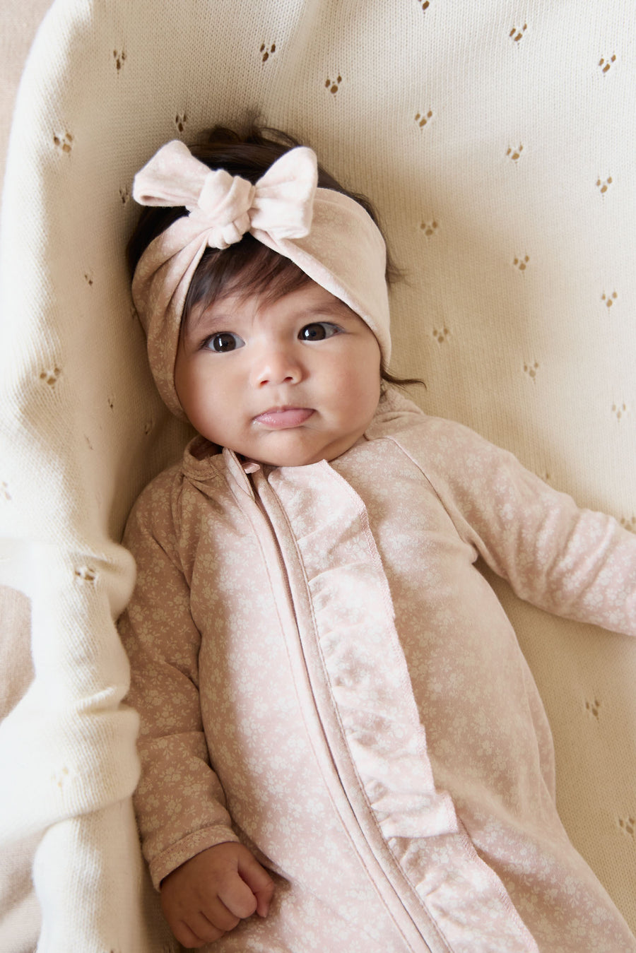 Organic Cotton Melanie Onepiece - Rosalie Field Rose Childrens Onepiece from Jamie Kay NZ