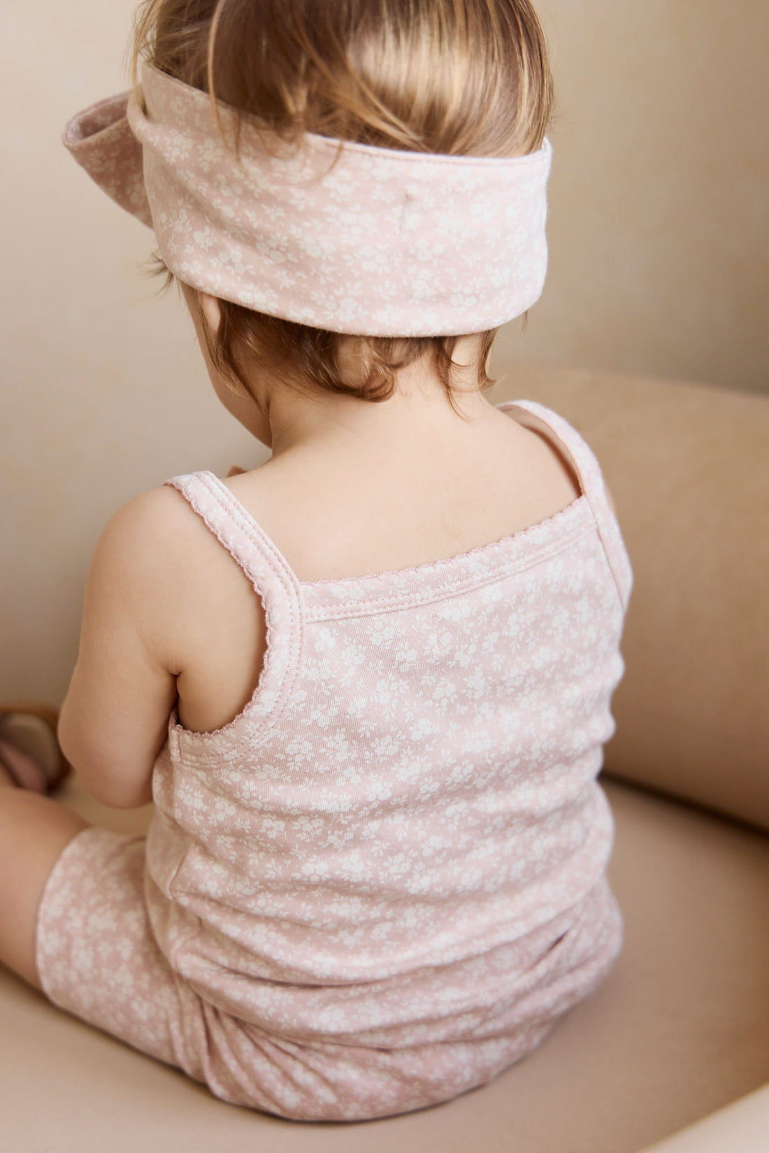 Organic Cotton Headband - Rosalie Field Rose Childrens Headband from Jamie Kay NZ