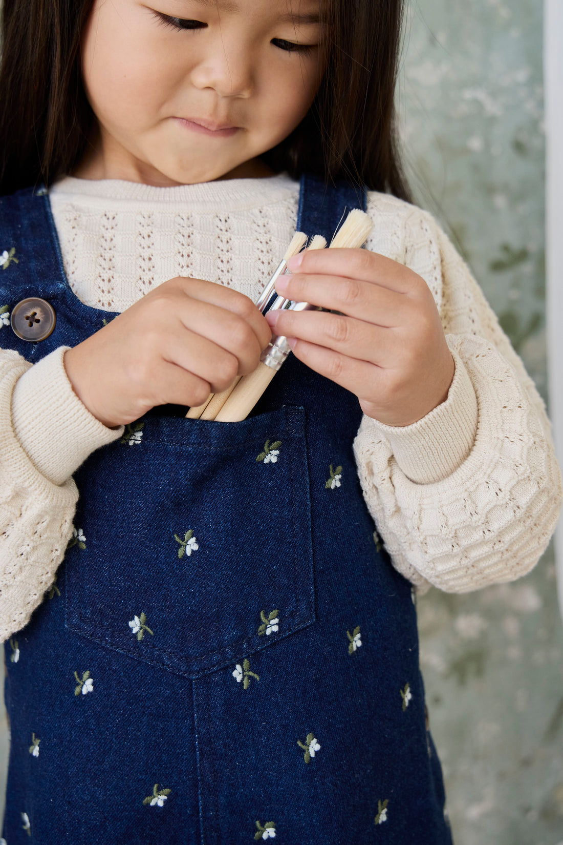 Dorian Overall - Lisa Indigo Childrens Overall from Jamie Kay NZ