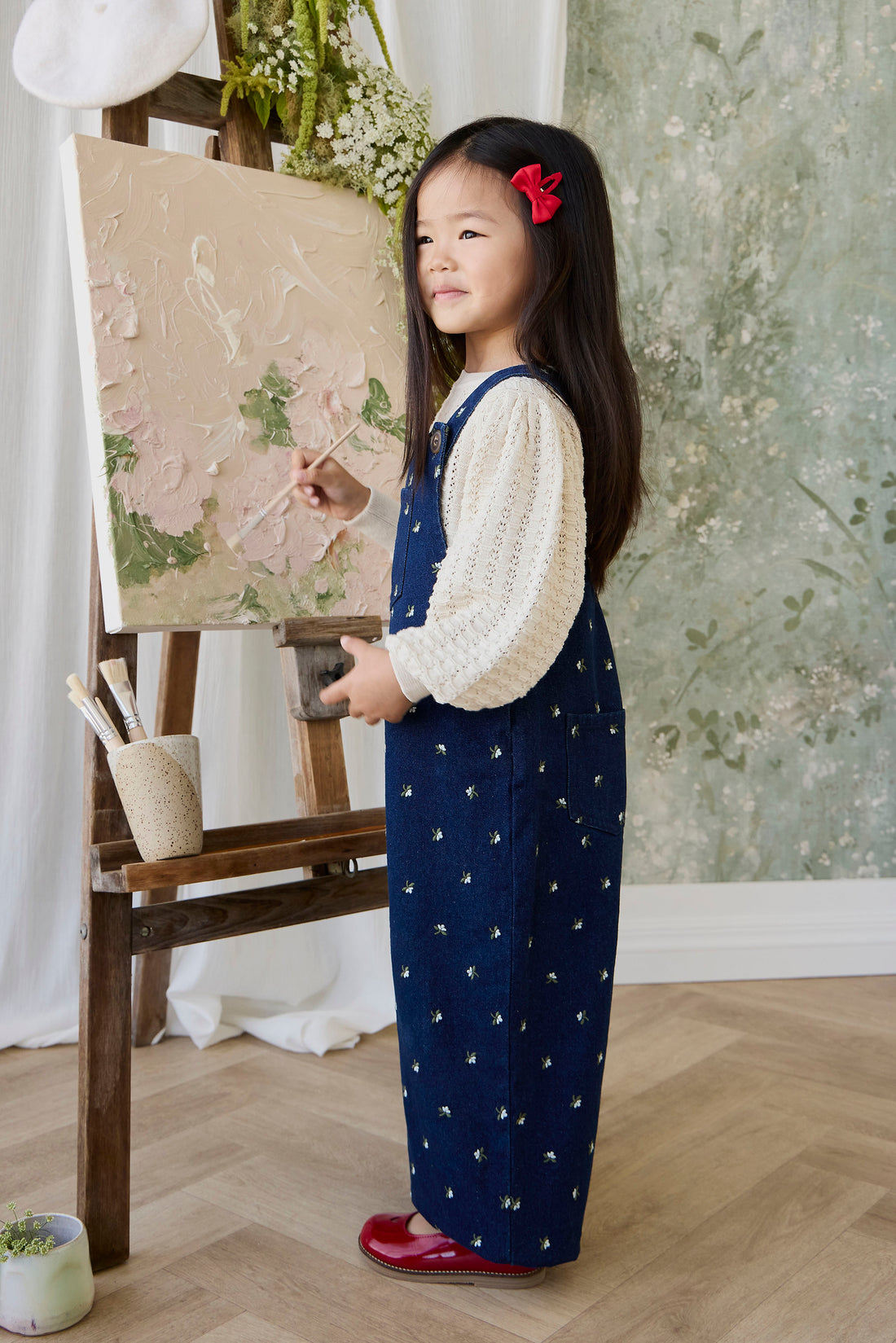 Dorian Overall - Lisa Indigo Childrens Overall from Jamie Kay NZ