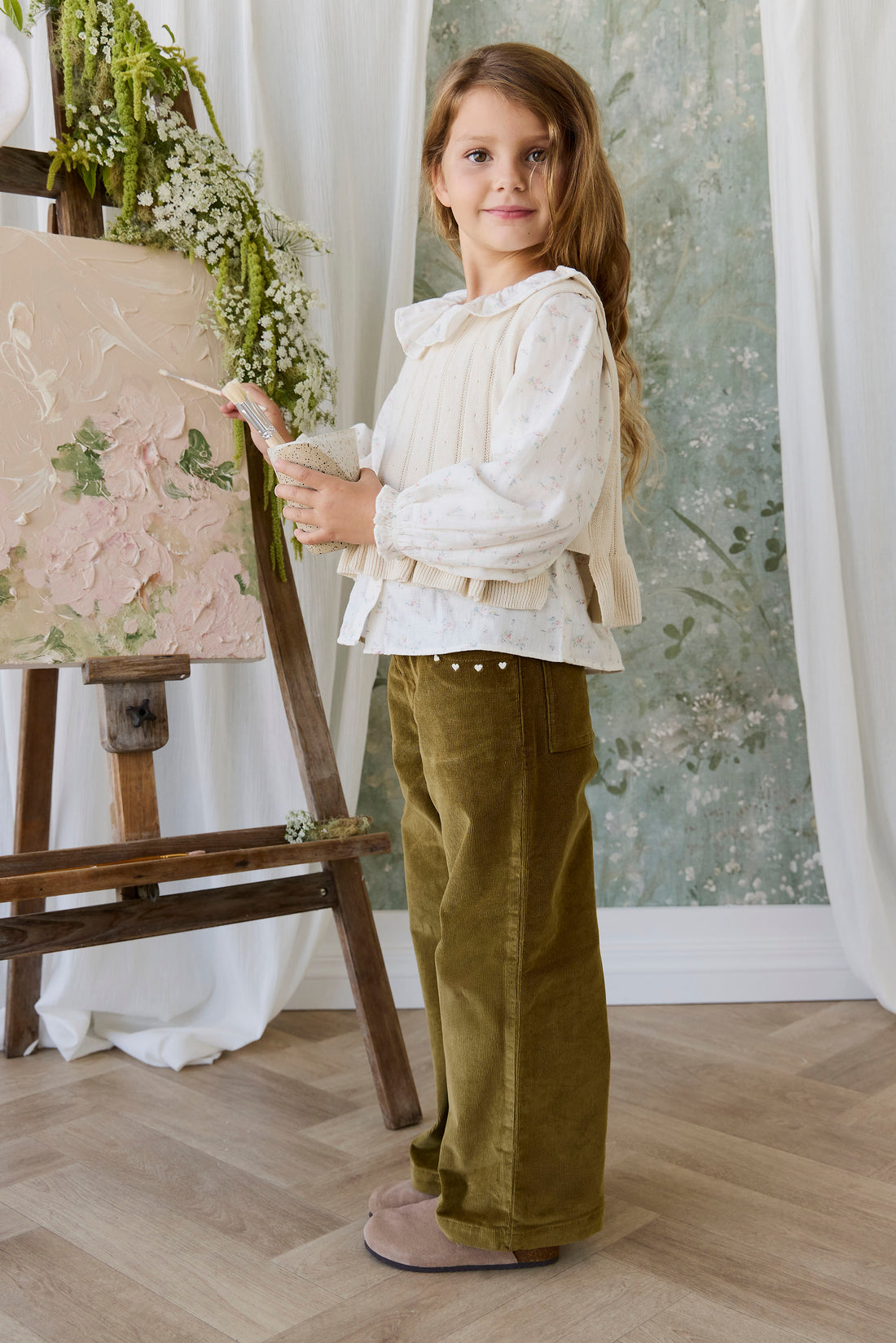 Astra Pant - Chrysanthemum Childrens Pant from Jamie Kay NZ
