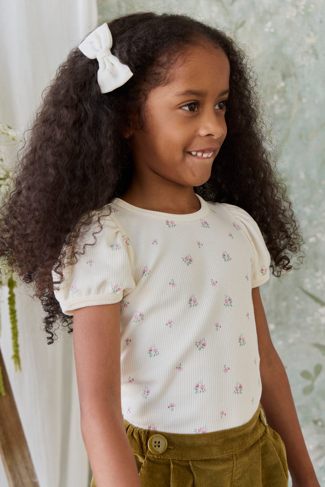 Organic Cotton Desiree Bow - Solange Snow Childrens Bow from Jamie Kay NZ