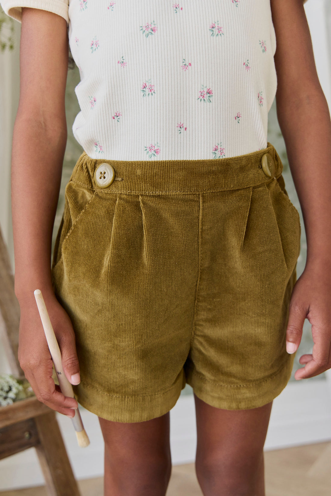 Jardine Short - Chrysanthemum Childrens Shorts from Jamie Kay NZ