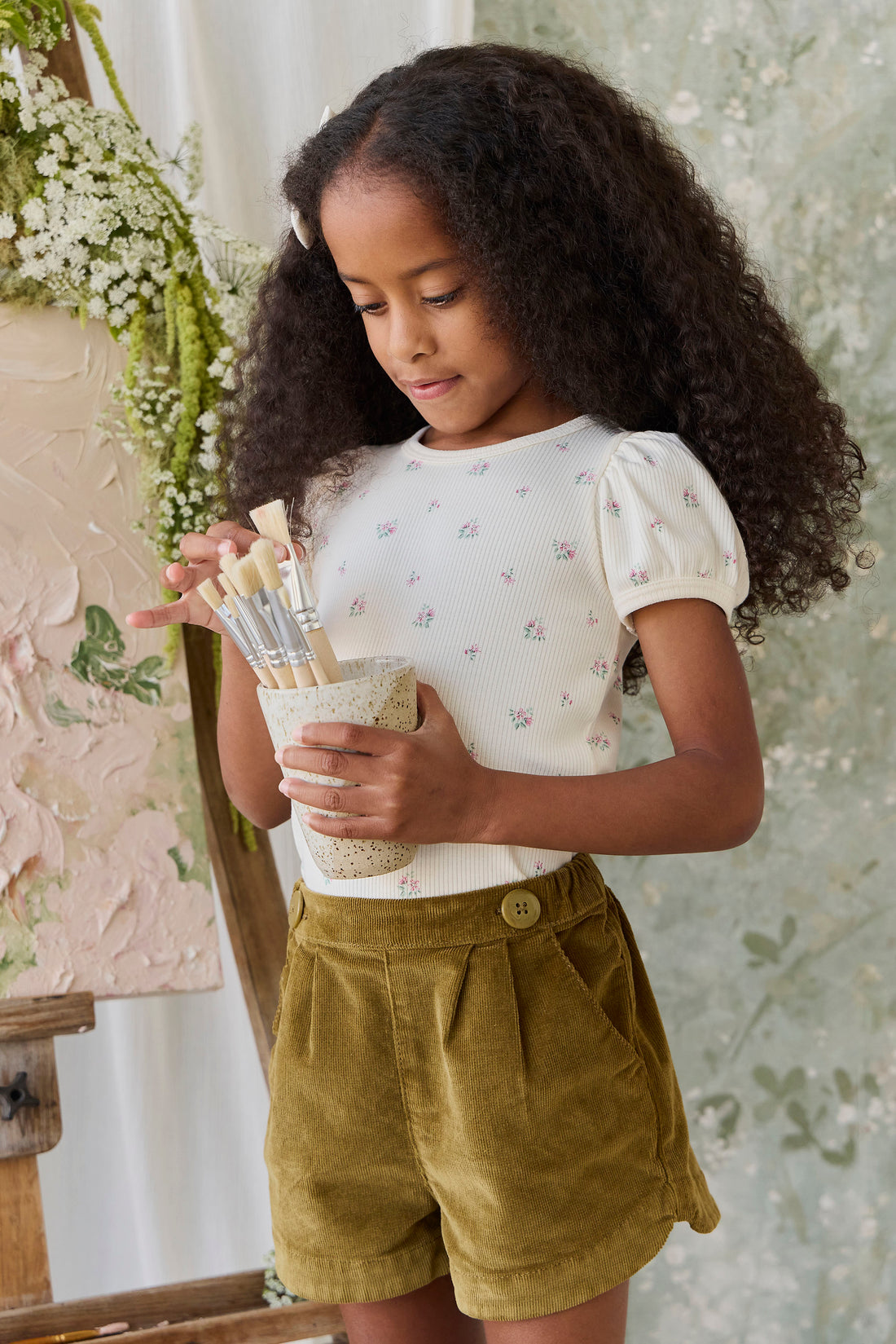 Jardine Short - Chrysanthemum Childrens Shorts from Jamie Kay NZ
