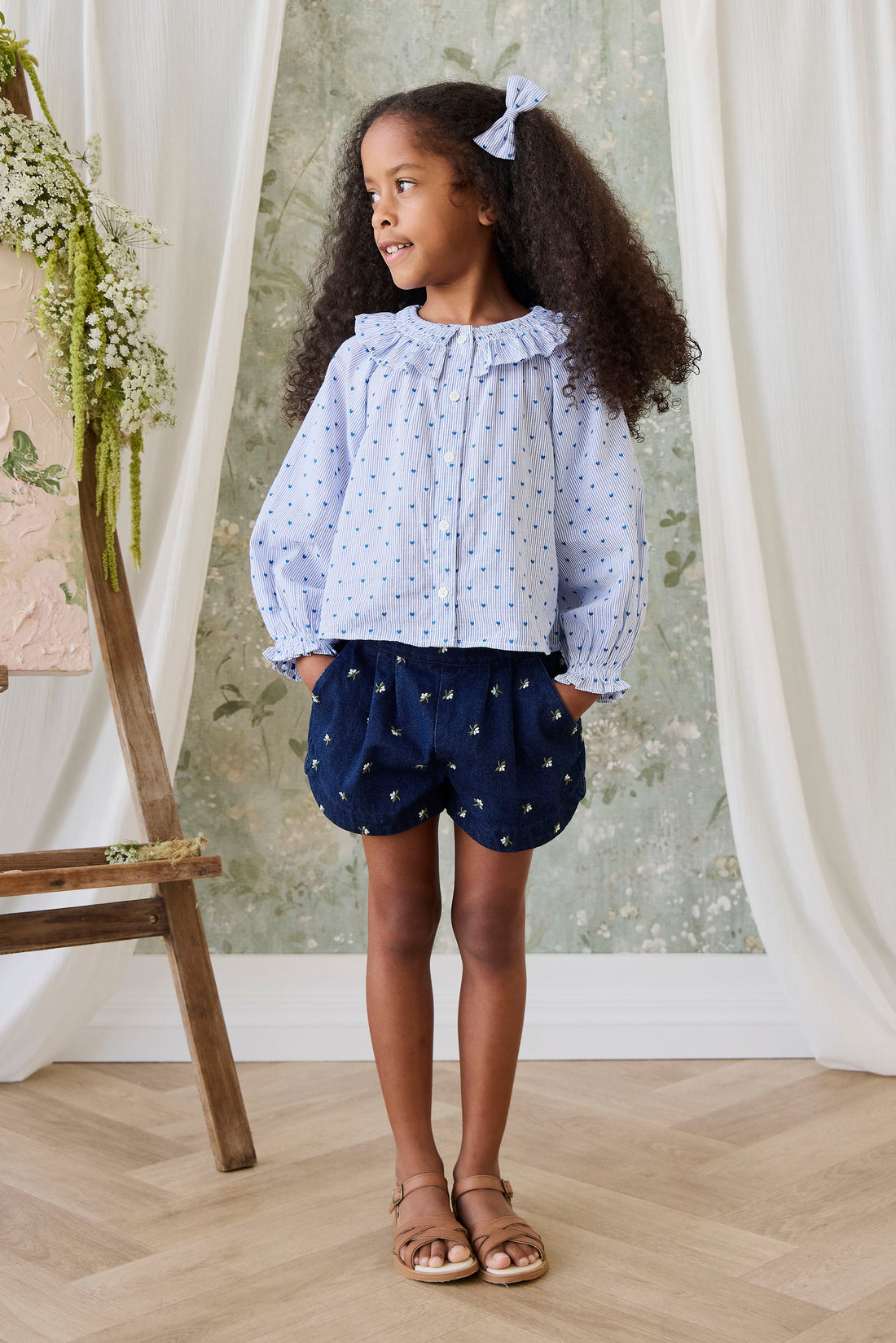 Jardine Short - Lisa Indigo Childrens Shorts from Jamie Kay NZ