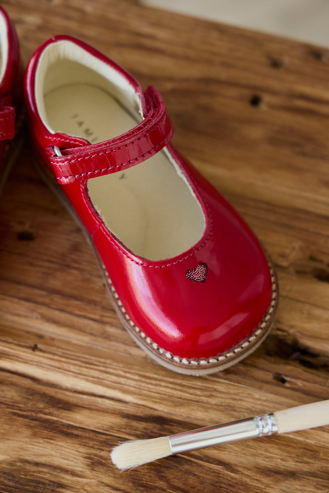 Dahlia Loafer - Patent Red Childrens Footwear from Jamie Kay NZ