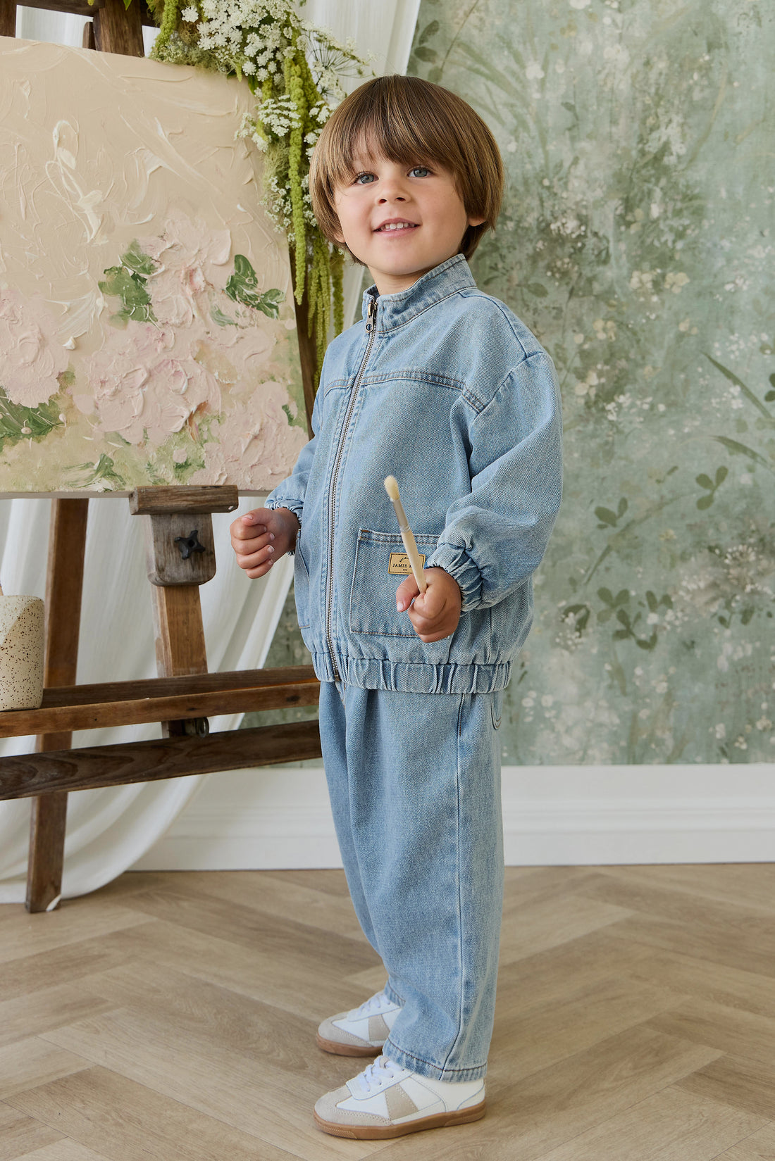Murray Denim Jacket - Light Wash Childrens Jacket from Jamie Kay NZ