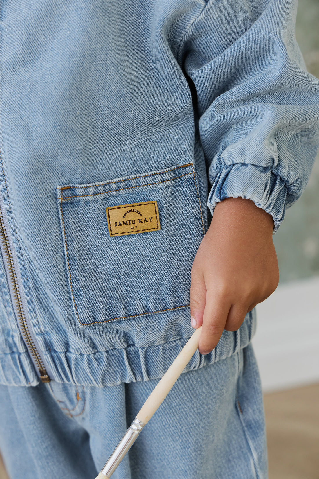 Murray Denim Jacket - Light Wash Childrens Jacket from Jamie Kay NZ