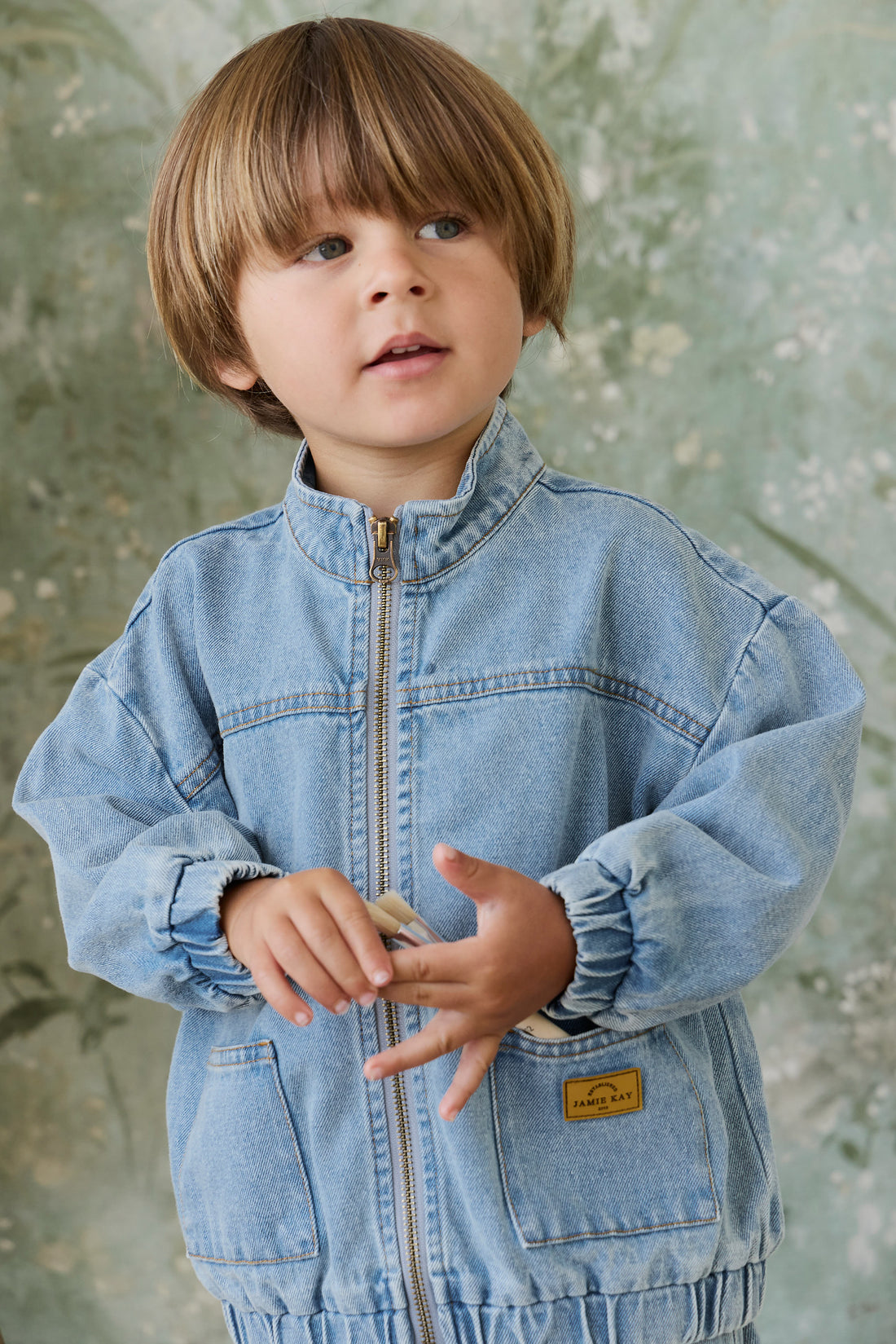 Murray Denim Jacket - Light Wash Childrens Jacket from Jamie Kay NZ