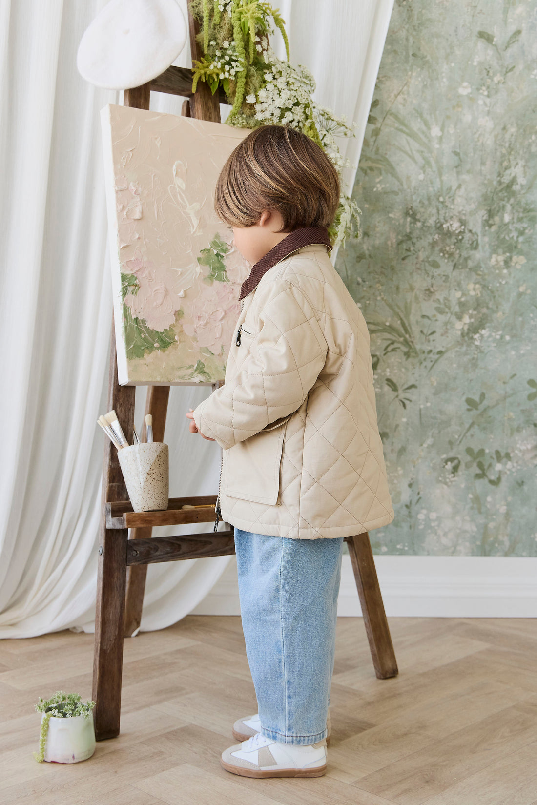 Wolfe Jacket - Sandstone Childrens Jacket from Jamie Kay NZ
