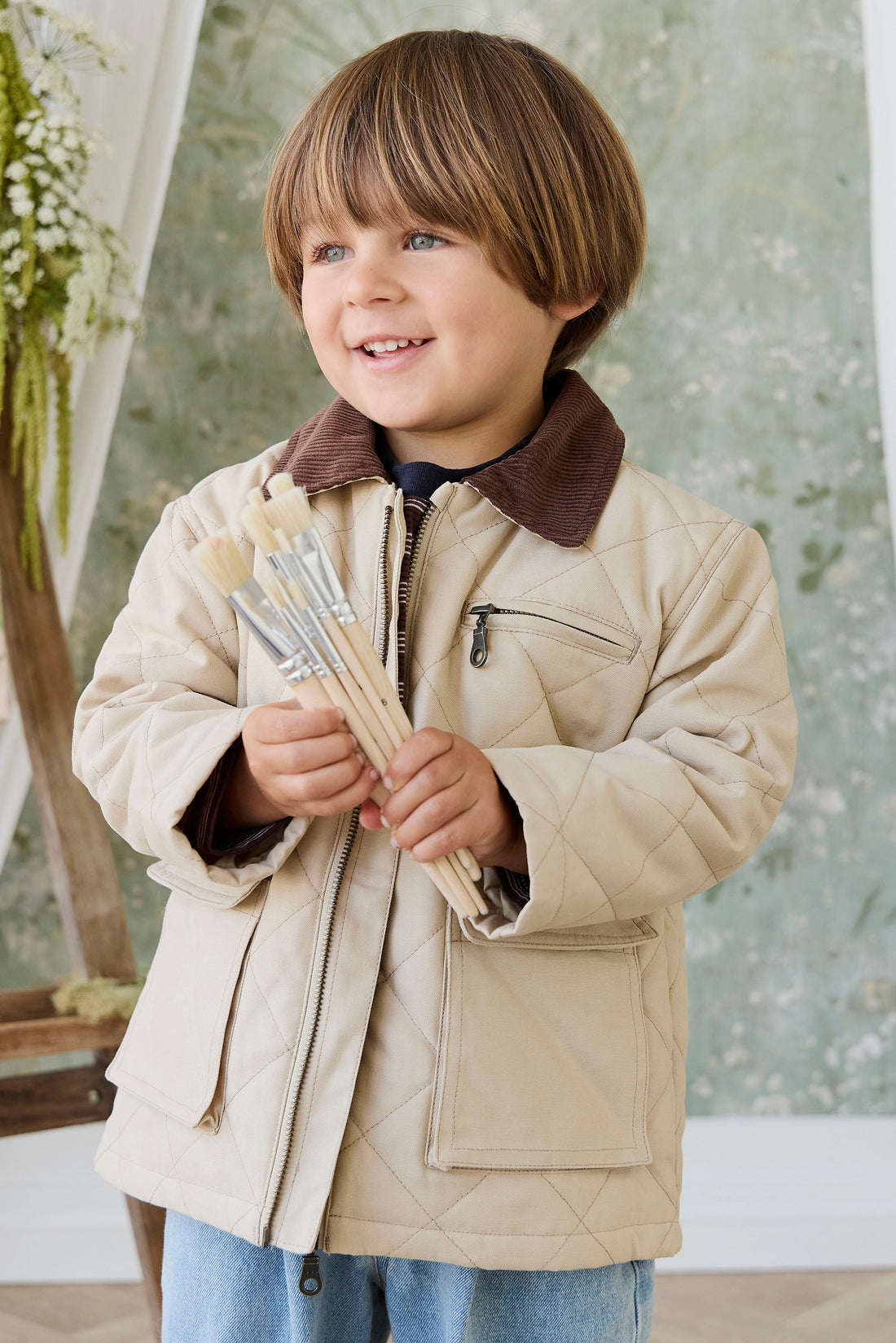 Wolfe Jacket - Sandstone Childrens Jacket from Jamie Kay NZ