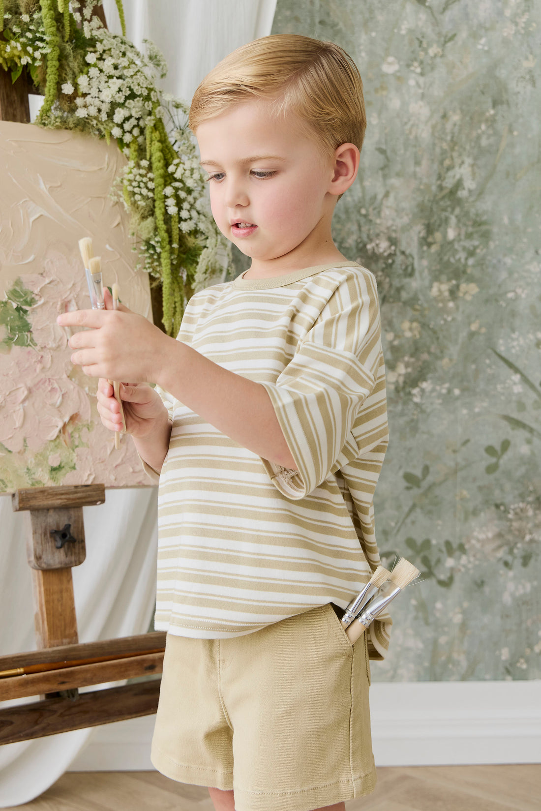 Griffin Short - Barley Childrens Shorts from Jamie Kay NZ