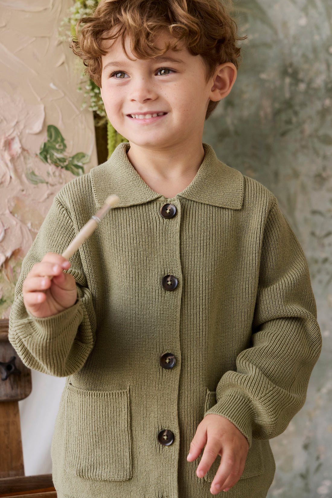 Hendrick Knit Jacket - Backyard Childrens Jacket from Jamie Kay NZ