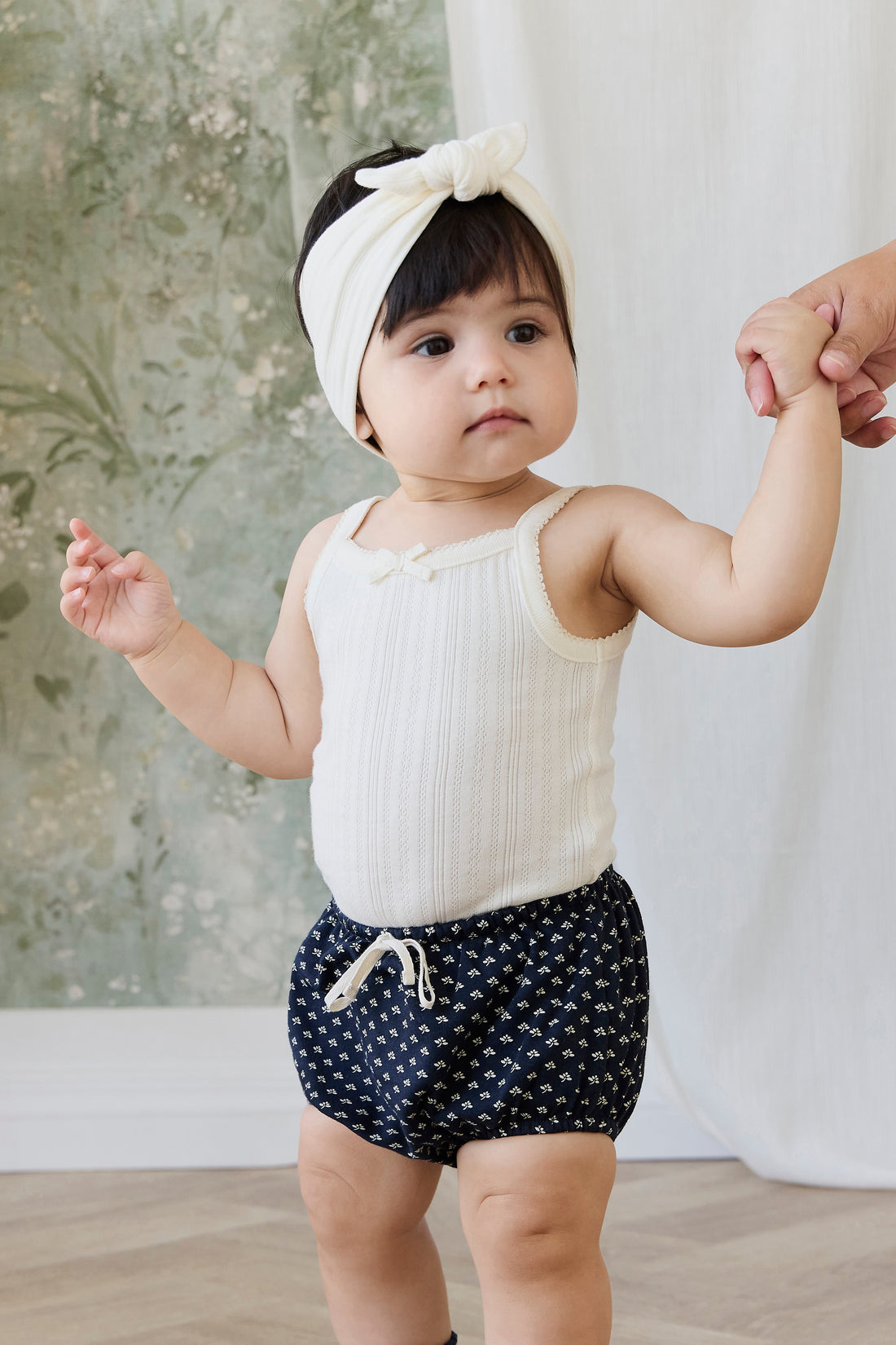 Organic Cotton Classic Bloomer - Lisa Petite Indigo Childrens Bloomer from Jamie Kay NZ