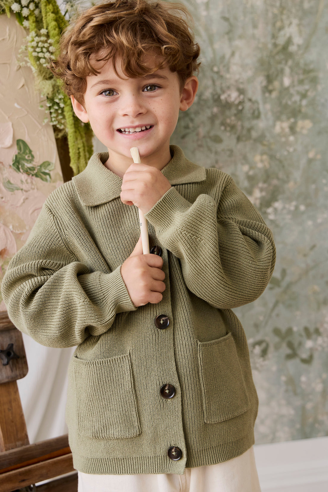 Hendrick Knit Jacket - Backyard Childrens Jacket from Jamie Kay NZ